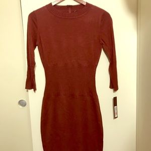 Marc New York knit dress in maroon XS